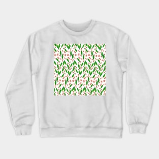 Hoya lobbii (wax plant or porcelain flower) in Gouache Crewneck Sweatshirt